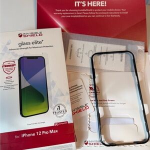 Glass Elite+ Screen Protector for iPhone 12 Pro Max - Black